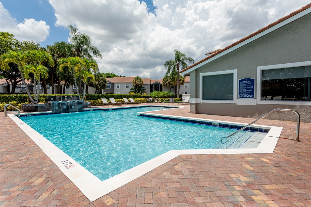 Pool Area at Palms of Boca Del Mar, Boca Raton, Florida